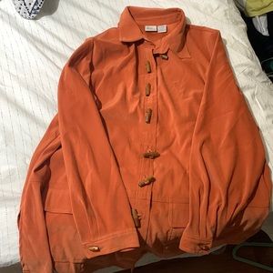 Giorgio Fiorlini Orange Jacket. Size 16W